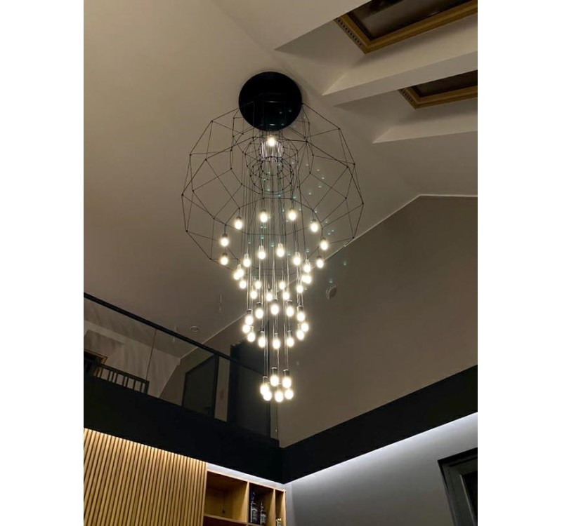 Lampa wisząca FLUSSO 43 GRANDE czarne