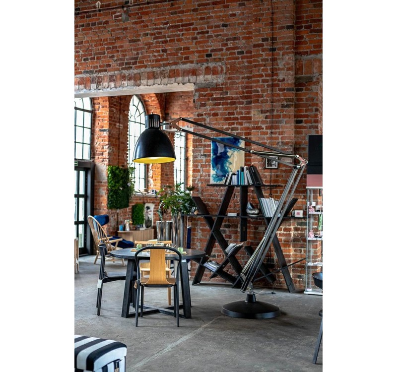 Lampa podłogowa GIGANT czarna - metal