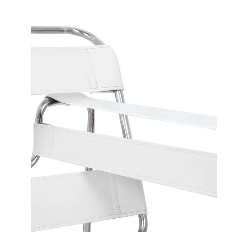 Fotel IVAN biały - ekoskóra