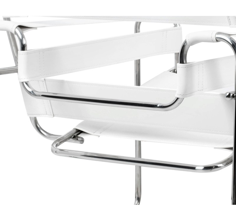 Fotel IVAN biały - ekoskóra