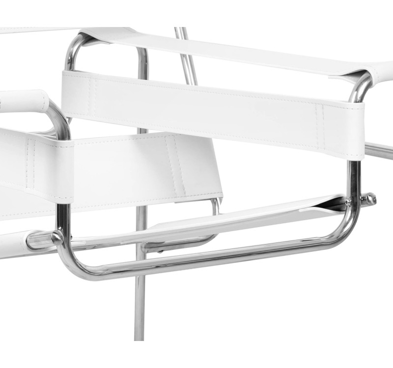 Fotel IVAN biały - ekoskóra