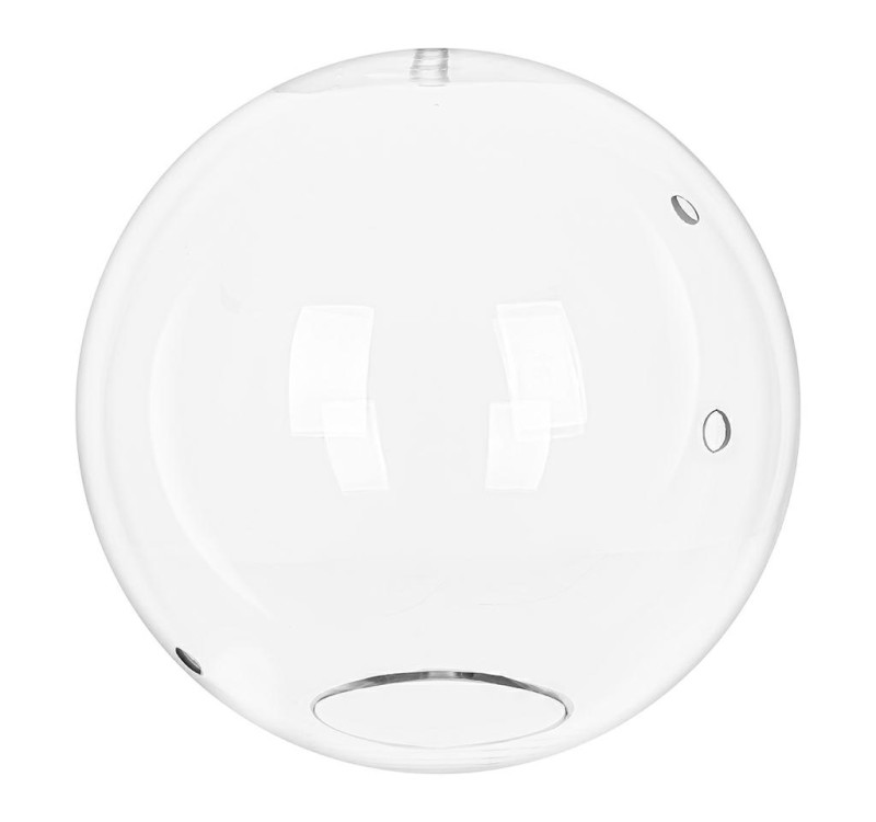 Klosz transparentny 30 cm 3 otwory ( CAPRI 4 )