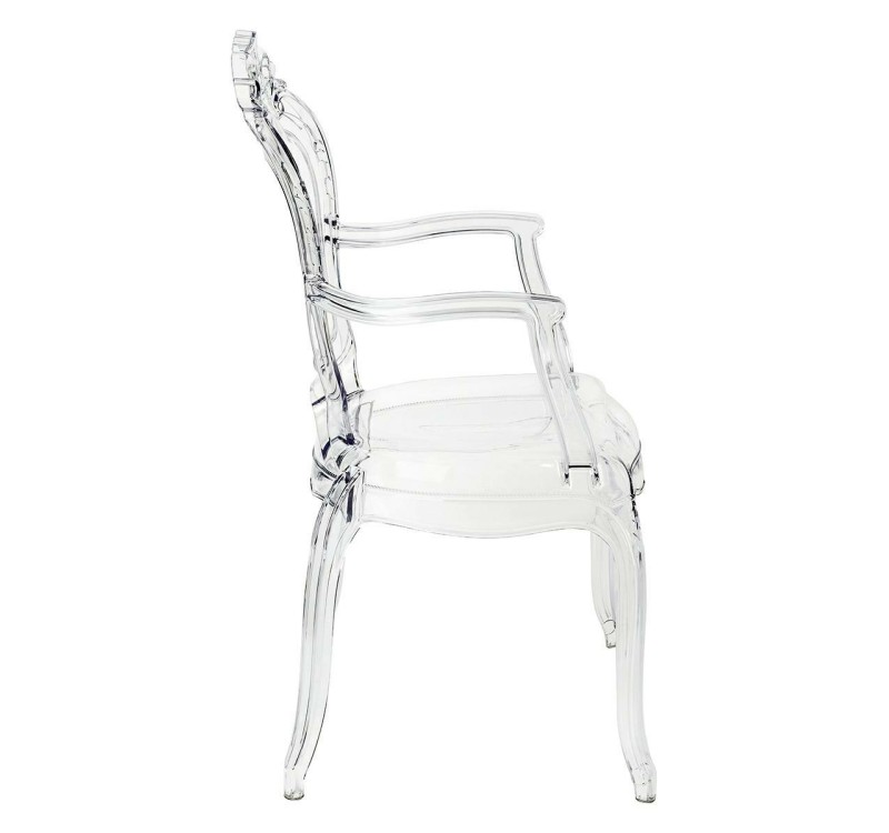 Krzesło KING ARM transparentne - poliwęglan