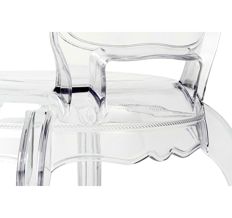 Krzesło KING ARM transparentne - poliwęglan