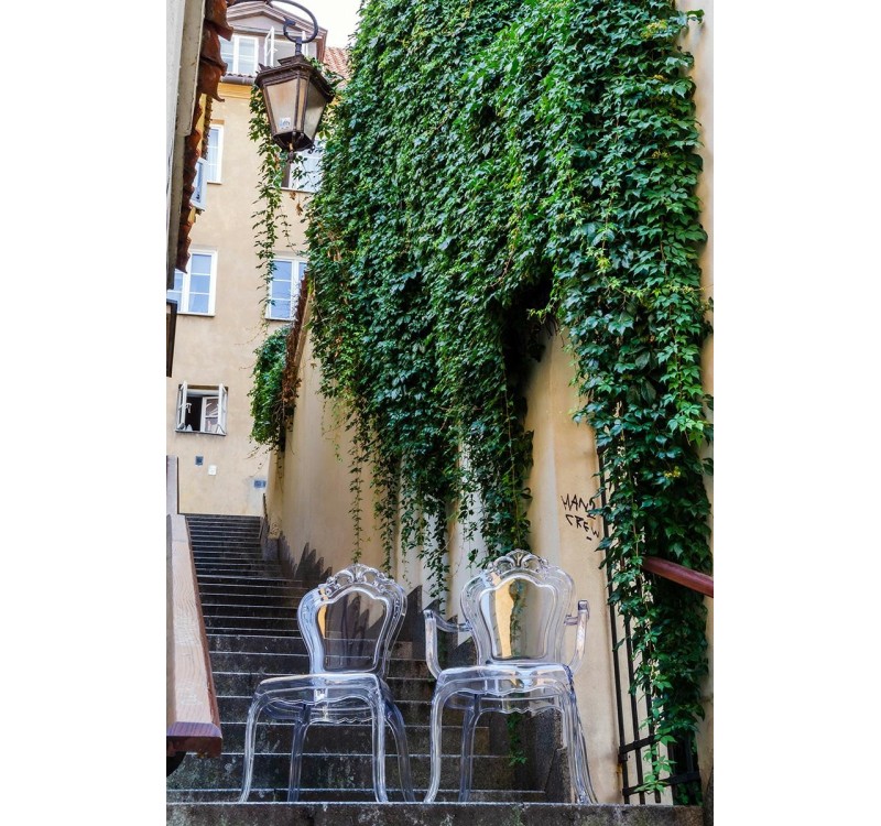 Krzesło KING ARM transparentne - poliwęglan