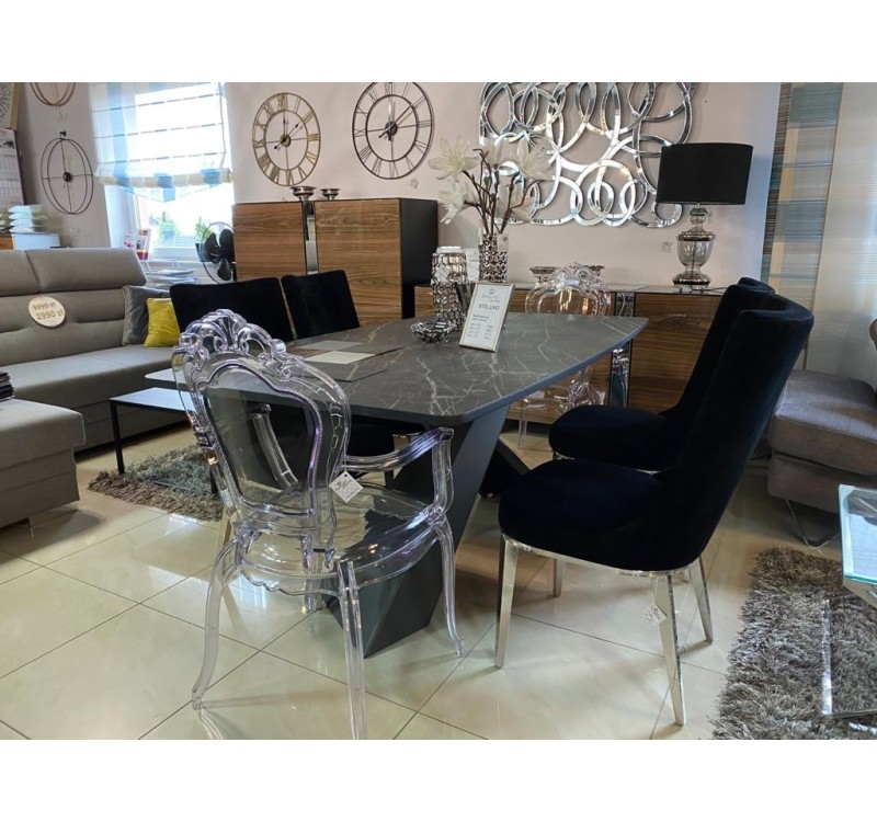 Krzesło KING ARM transparentne - poliwęglan