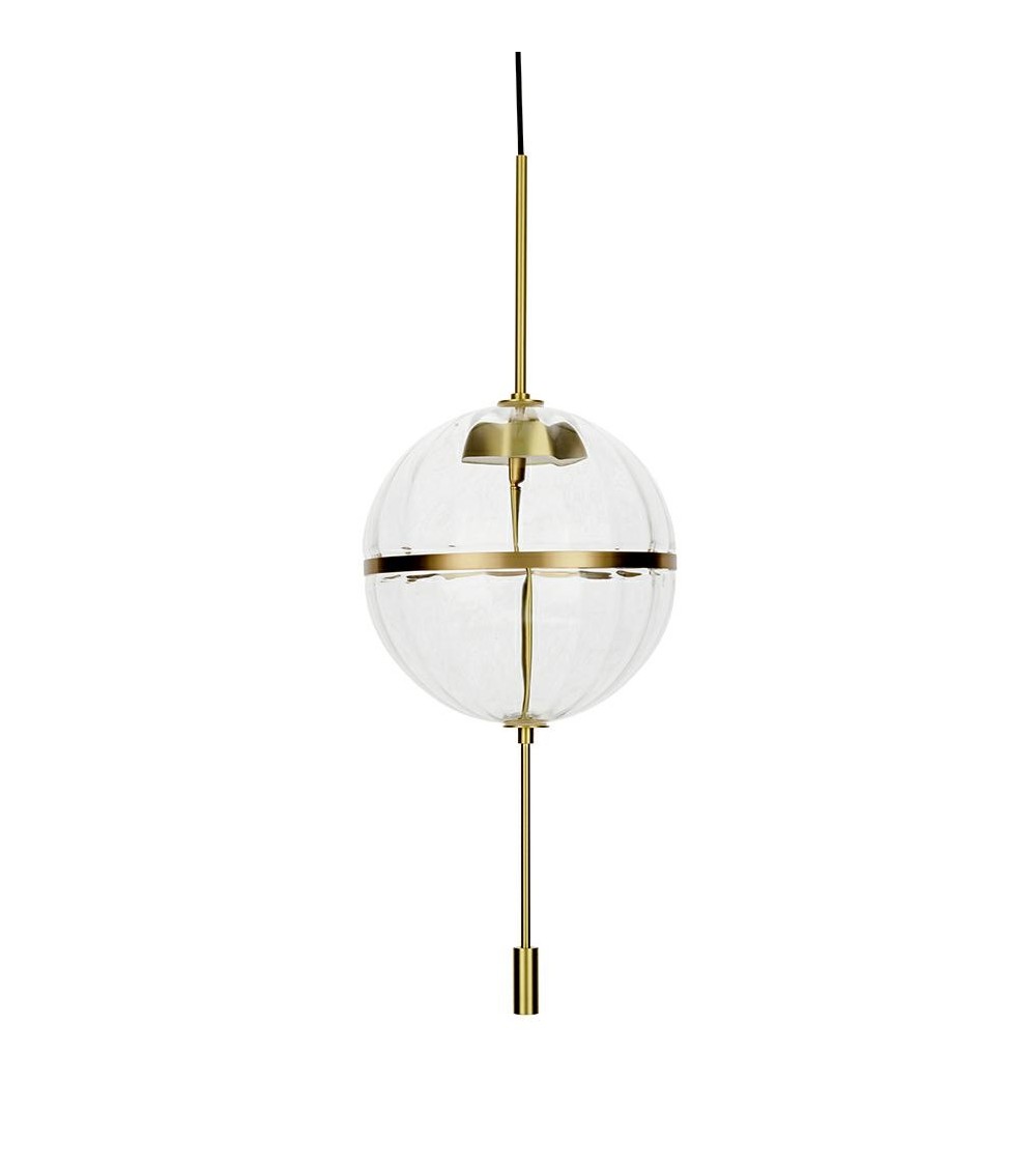 Lampa wisząca CHAPLIN 300 mosiądz  - LED, szkło