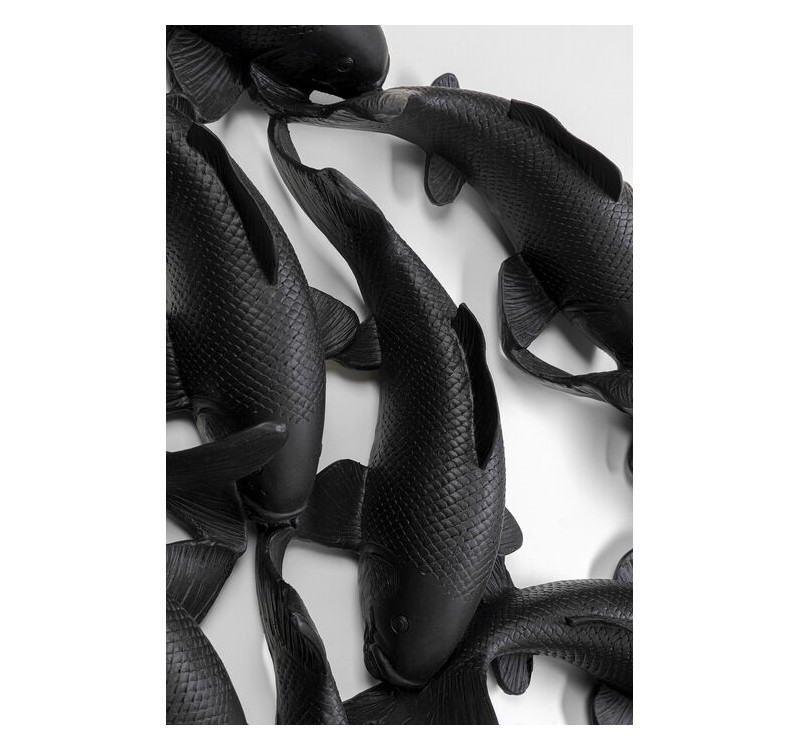 KARE dekoracja ścienna SCHOOL OF KOI 160  czarna