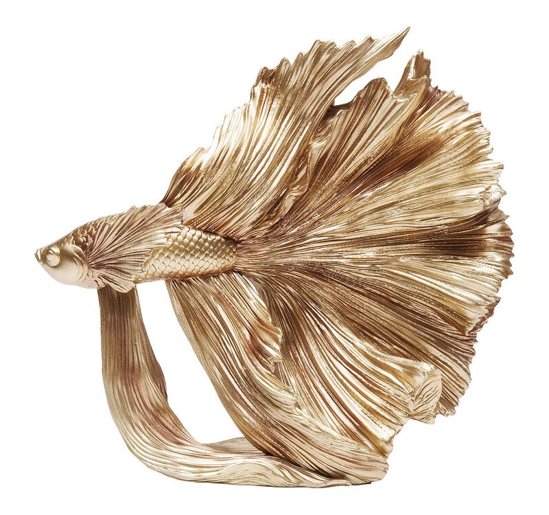KARE dekoracja BETTA FISH S złota