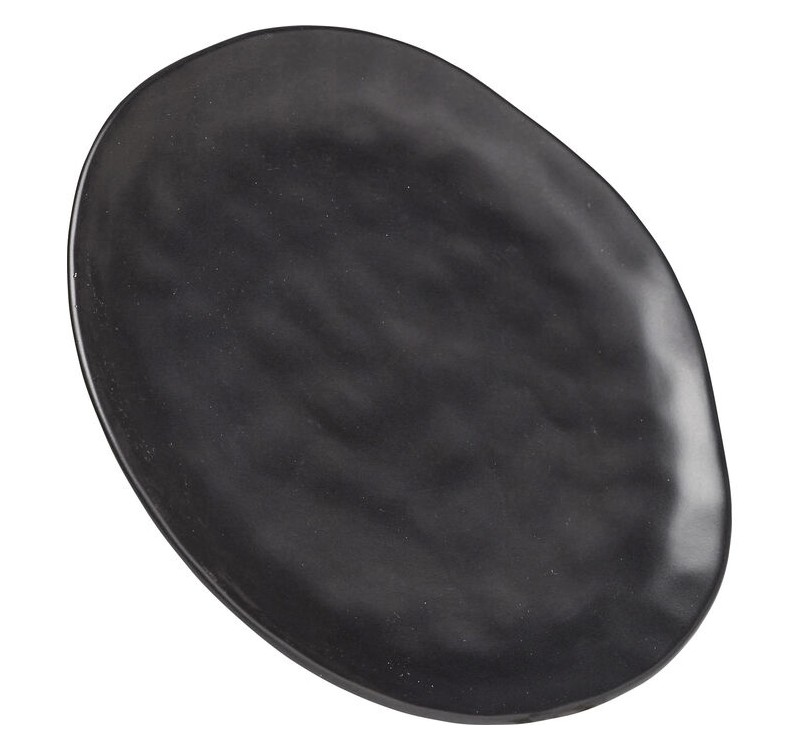 KARE talerz ORGANIC 26 cm czarny