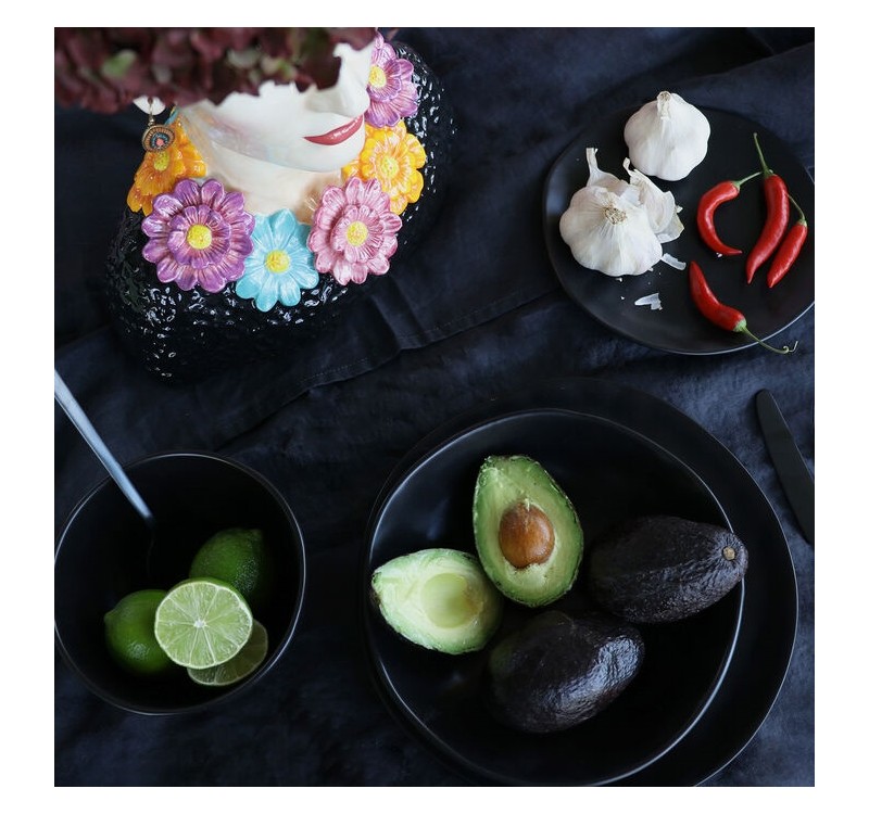 KARE talerz ORGANIC 26 cm czarny