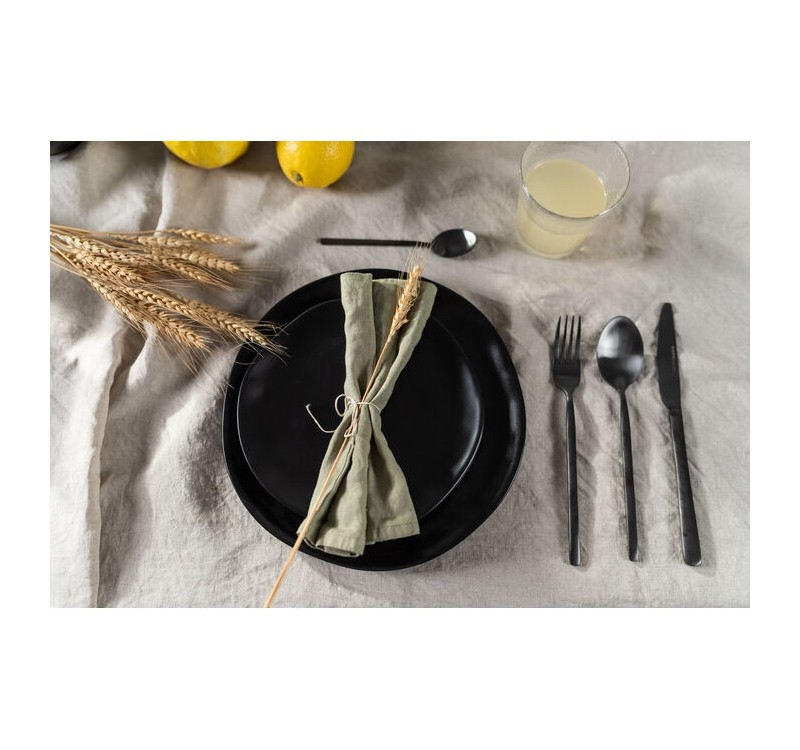 KARE talerz ORGANIC 26 cm czarny