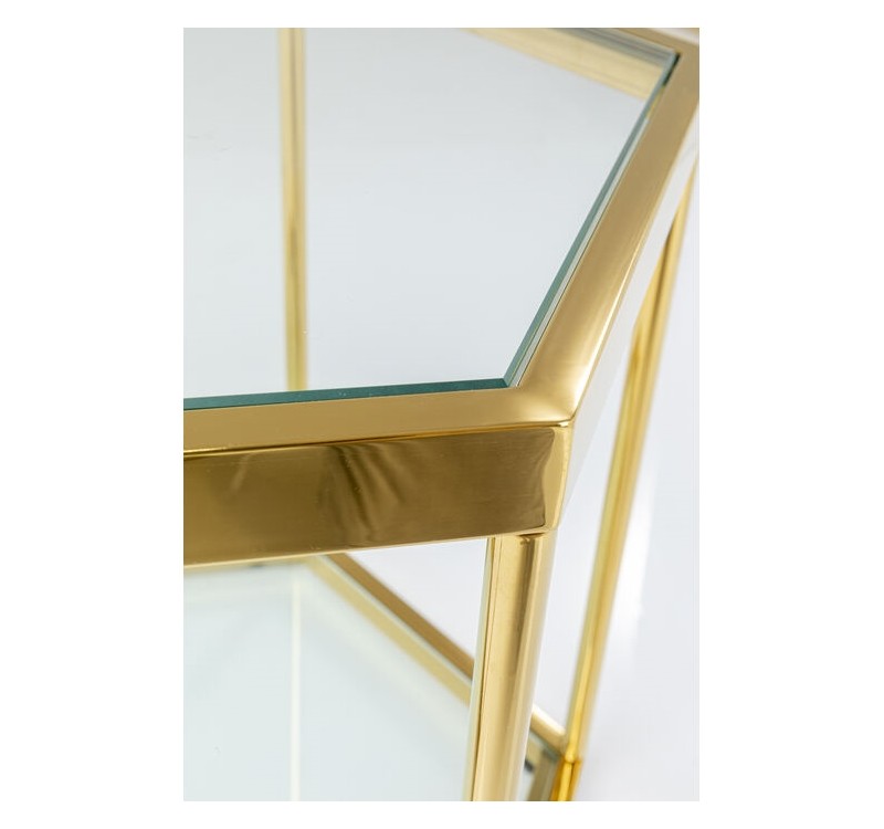 KARE stolik kawowy COMB GOLD 45 złoty