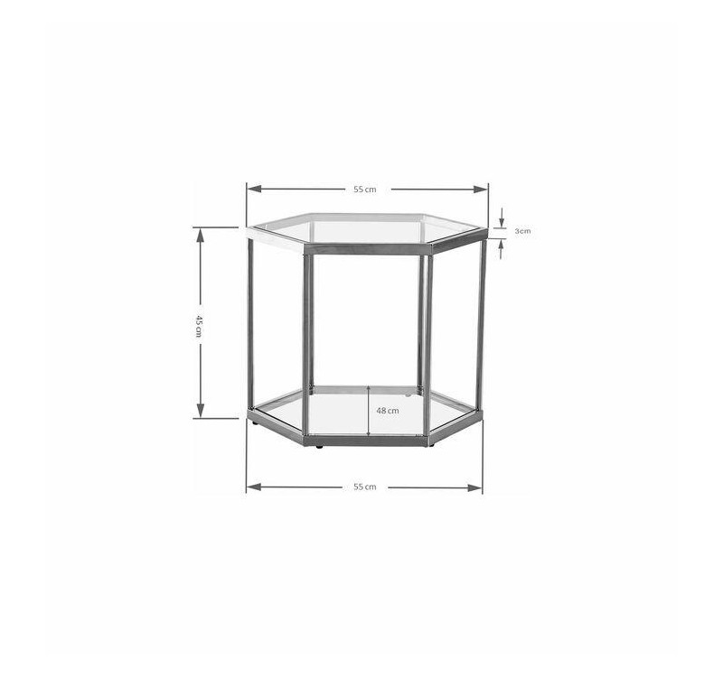 KARE stolik kawowy COMB GOLD 45 złoty
