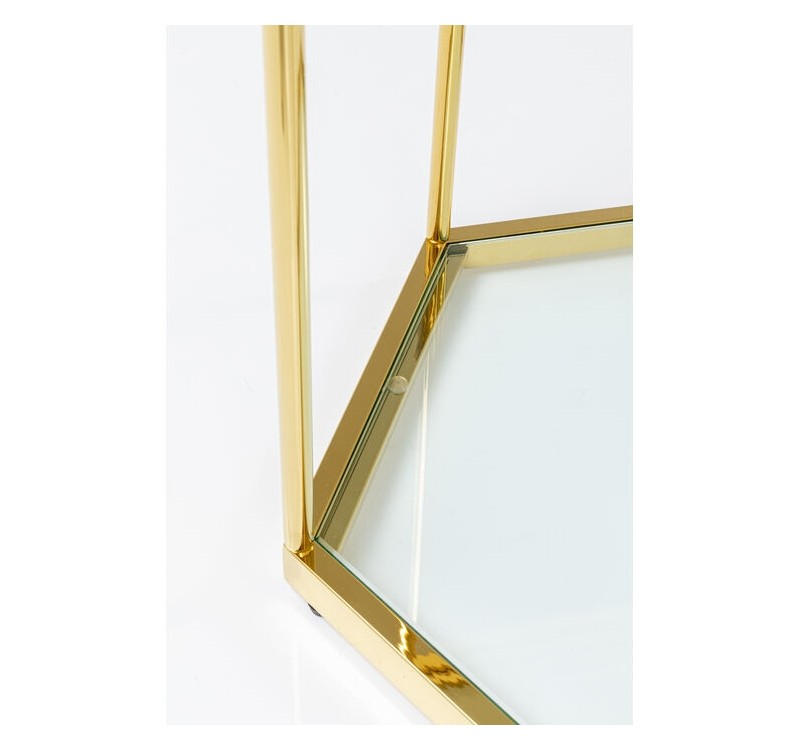 KARE stolik COMB GOLD 55 złoty