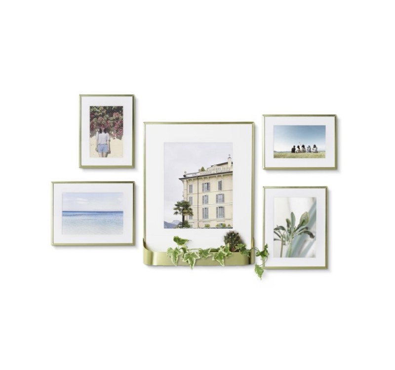 UMBRA zestaw 5 ramek na zdjęcia MATINNE  złote