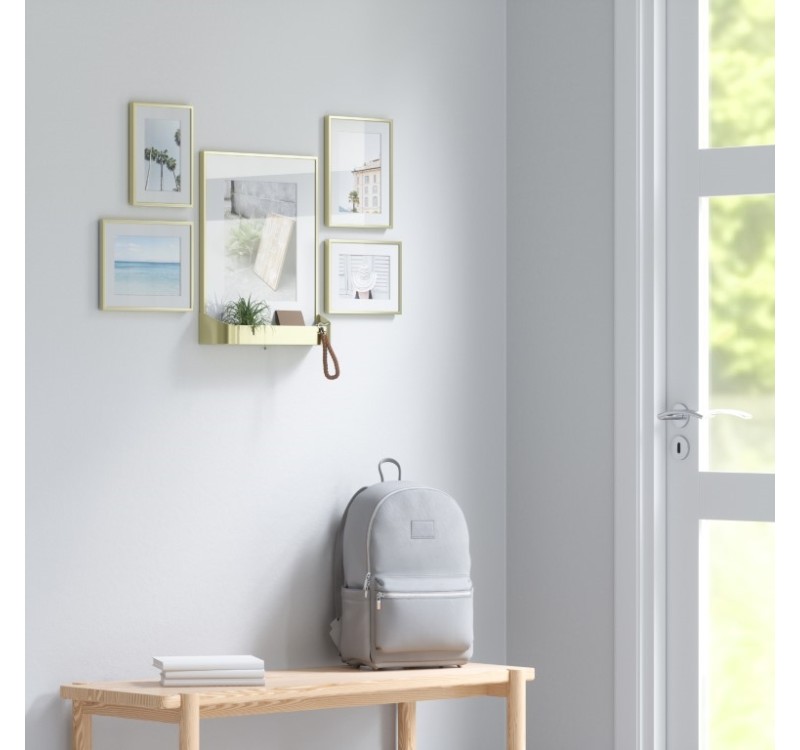 UMBRA zestaw 5 ramek na zdjęcia MATINNE  złote