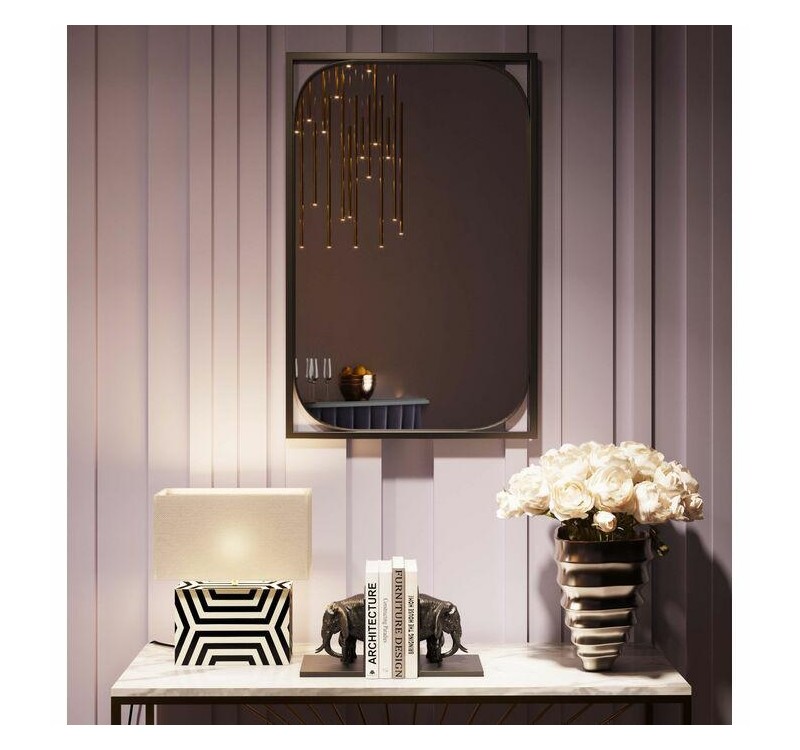 KARE lustro ścienne BONITA 71x109 cm      czarne