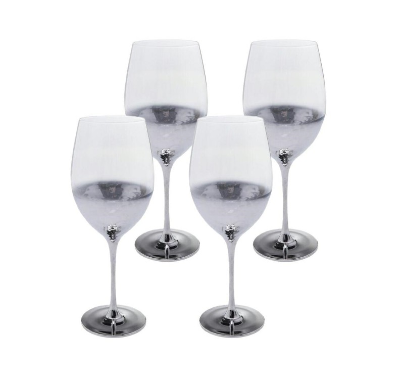 KARE komplet 4 kieliszków do czerwonego   wina NIGHT SKY 400 ml