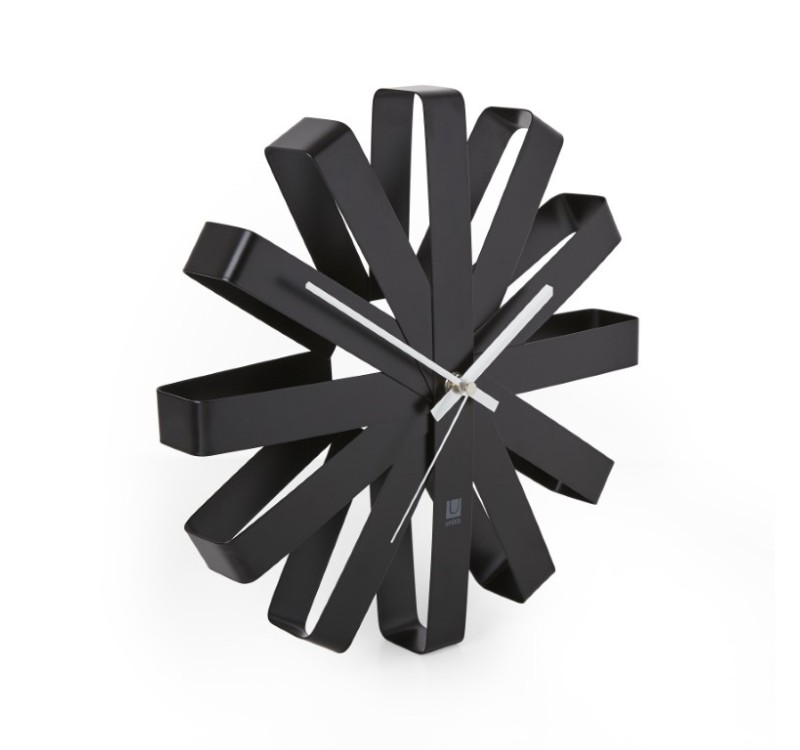 UMBRA zegar RIBBON - czarny