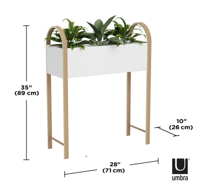 UMBRA organizer BELLWOOD biały naturalny
