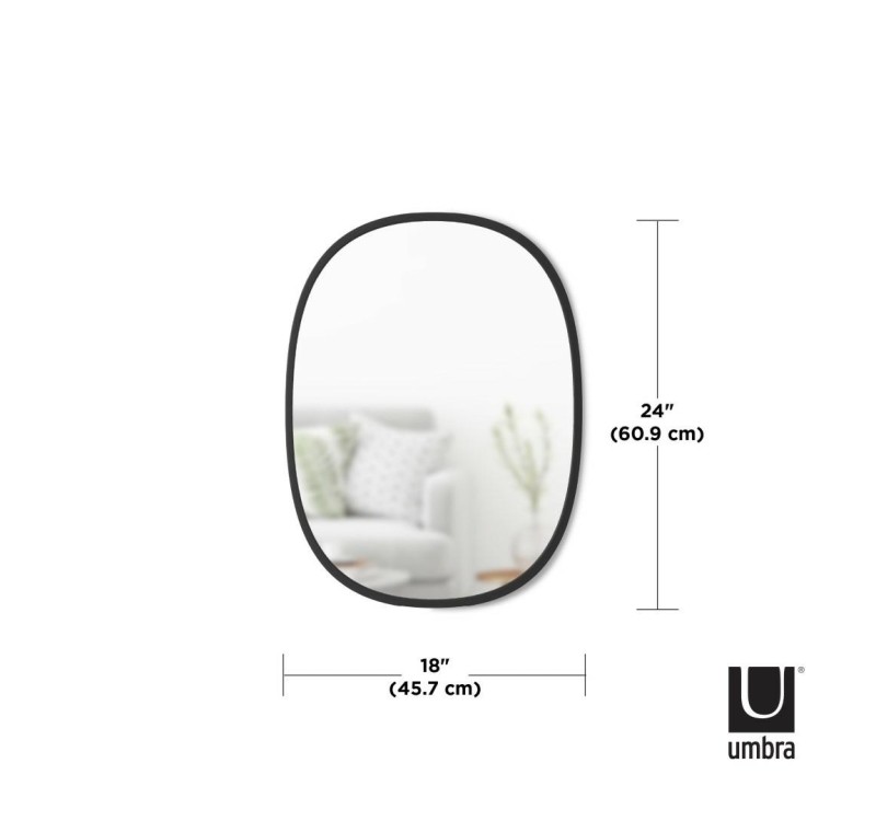 UMBRA lustro HUB 46 x 61 cm czarne