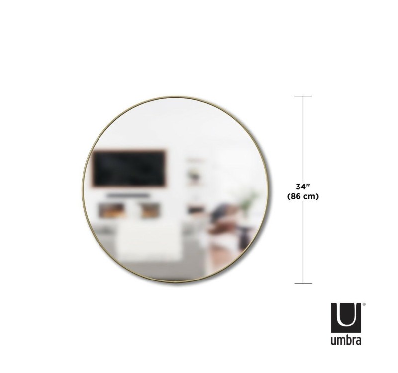 UMBRA lustro ścienne HUBBA 86 cm złote