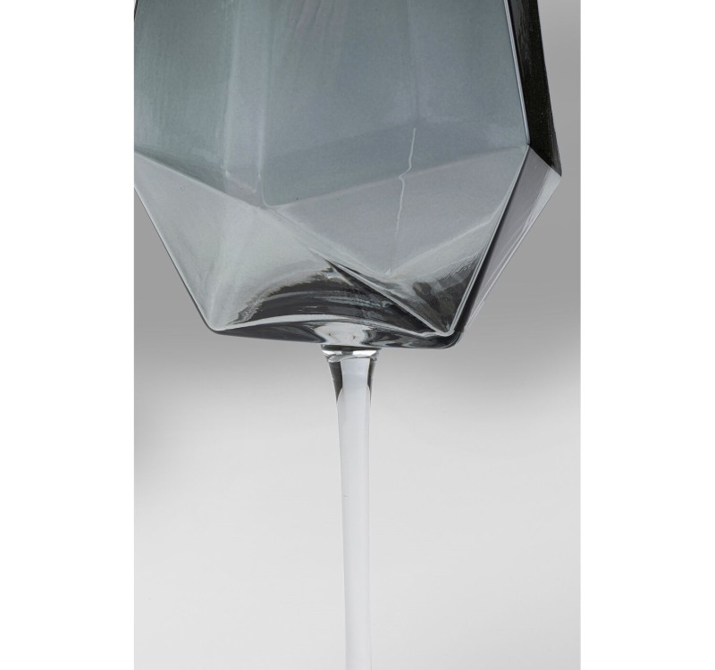 KARE komplet 4 kieliszków do wina         DIAMOND SMOKE 660 ml