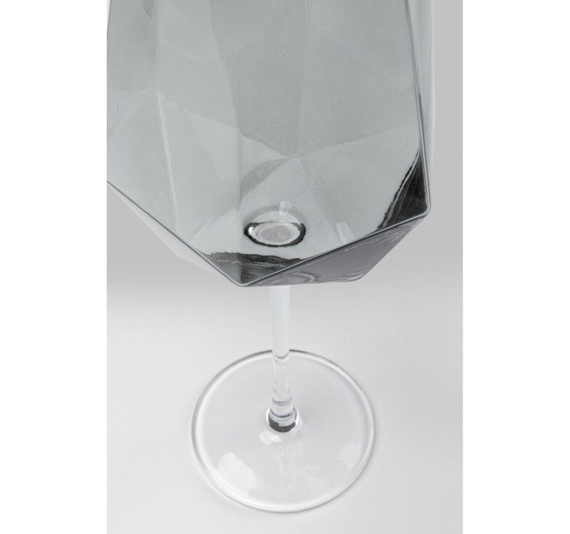 KARE komplet 4 kieliszków do wina         DIAMOND SMOKE 660 ml