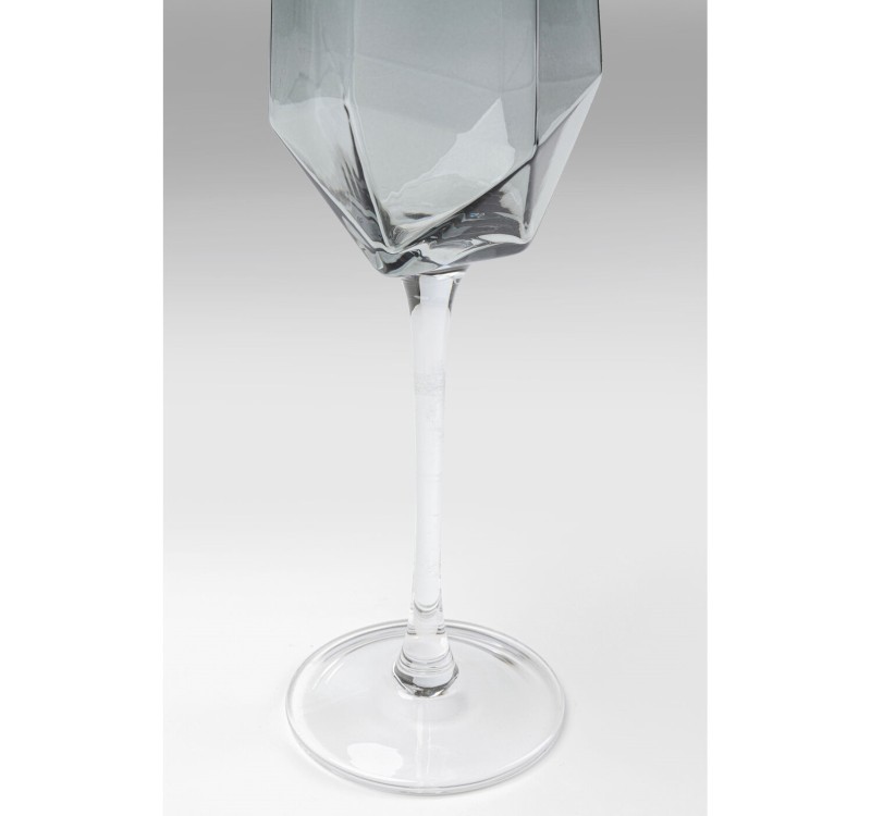 KARE komplet 4 kieliszków do szampana     DIAMOND SMOKE 365 ml