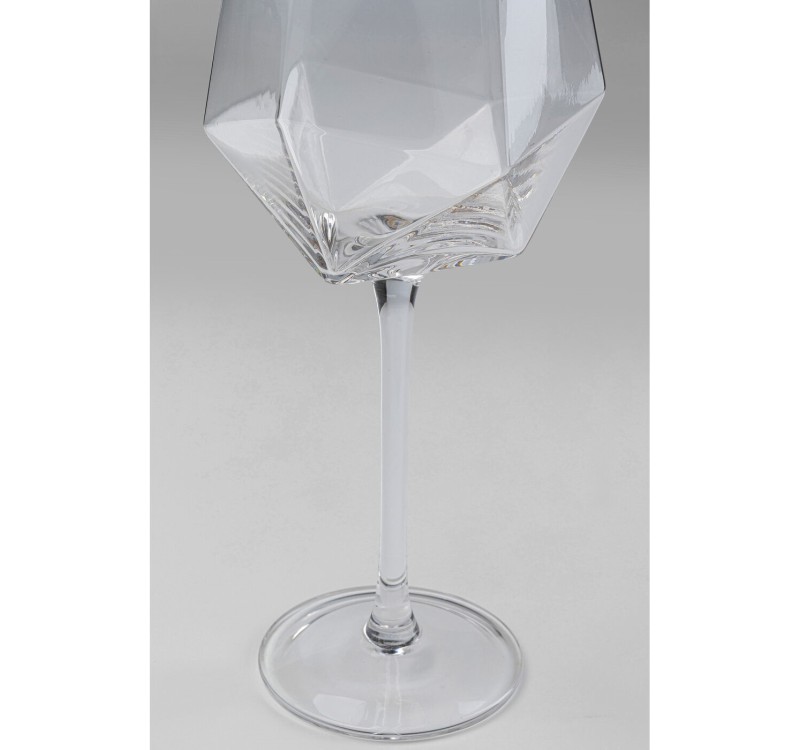 KARE komplet 4 kieliszków do wina         DIAMOND RIM 525 ml