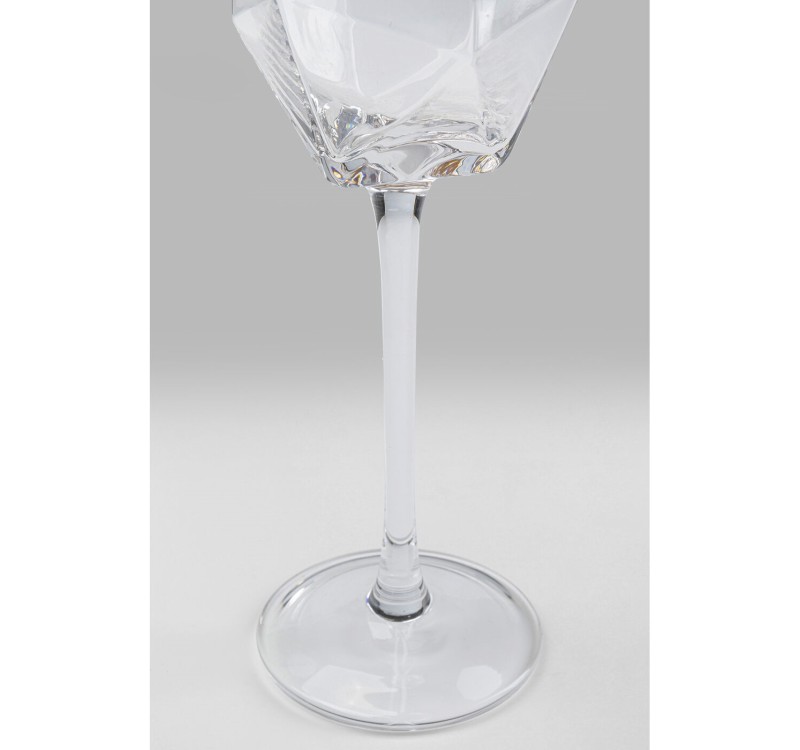 KARE komplet 4 kieliszków do szampana     DIAMOND RIM 360 ml