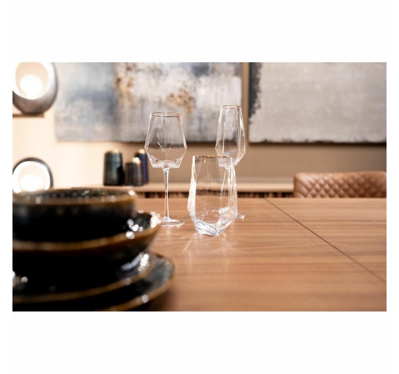 KARE komplet 4 kieliszków do szampana     DIAMOND RIM 360 ml