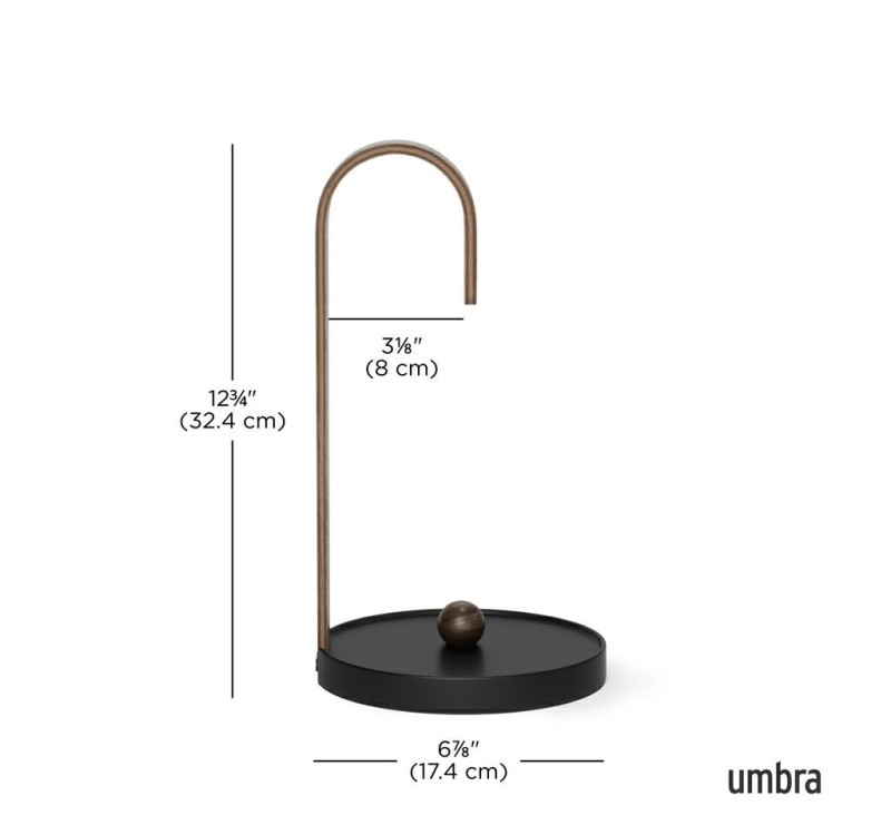 UMBRA stojak na ręcznik papierowy         BELLWOOD czarny/orzech