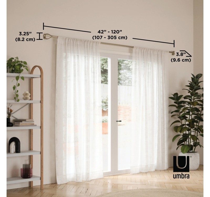 UMBRA karnisz LOOP 1 107 - 305 cm nikiel