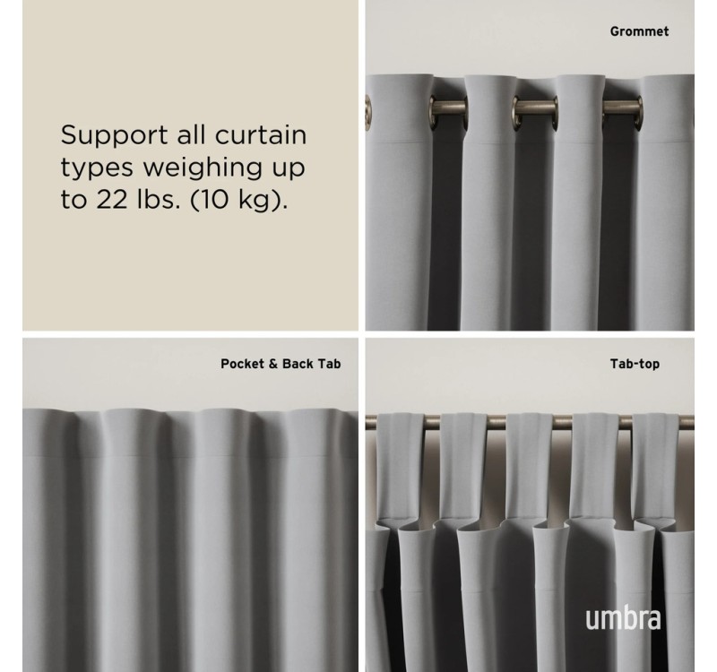 UMBRA karnisz LOOP 1 107 - 305 cm nikiel