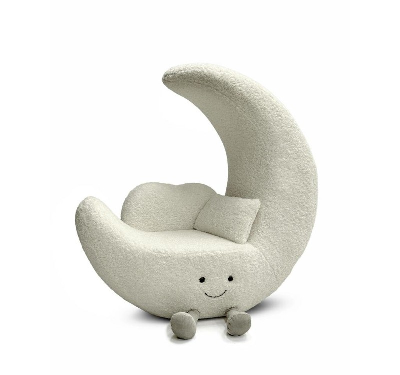 Fotel dziecięcy MOON biały