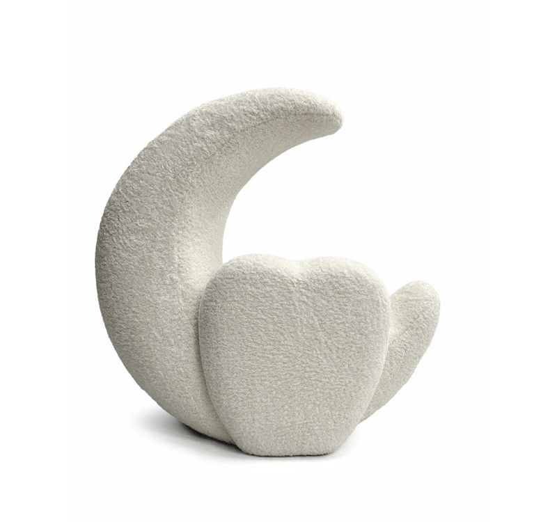 Fotel dziecięcy MOON biały