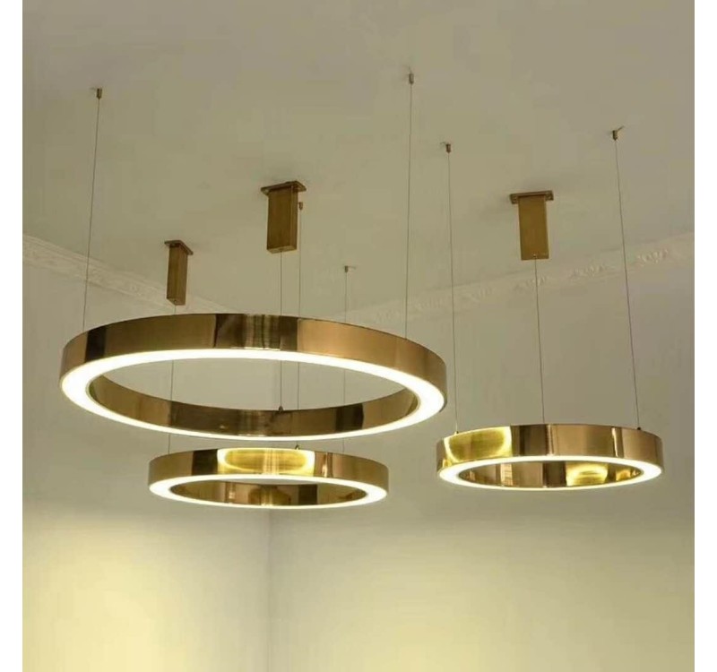 MOOSEE lampa wisząca RING 40 złota