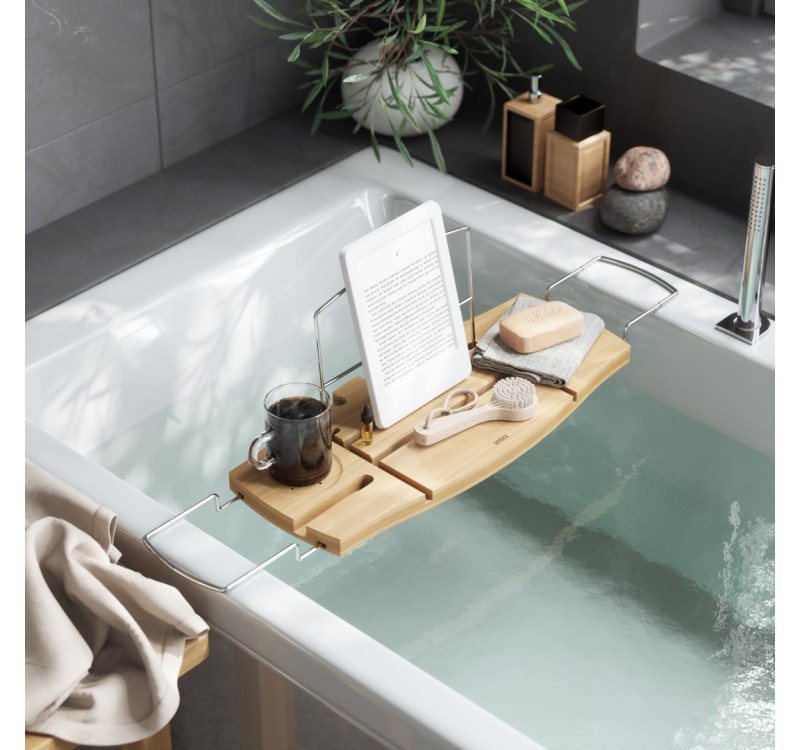 UMBRA półka na wannę AQUALA naturalna