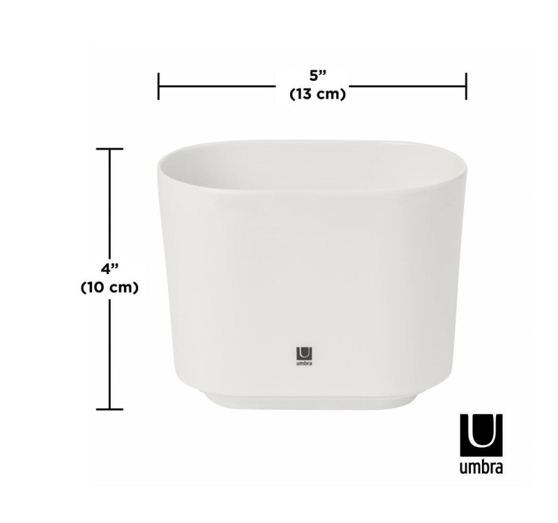 UMBRA kubek na szczoteczki STEP - biały