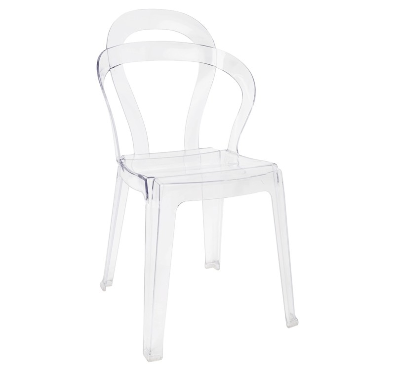 Krzesło MERCI transparentne - poliwęglan