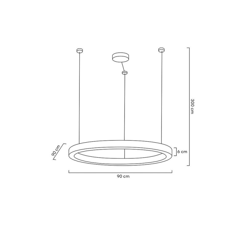 MOOSEE lampa wisząca RING LUXURY 90  złota