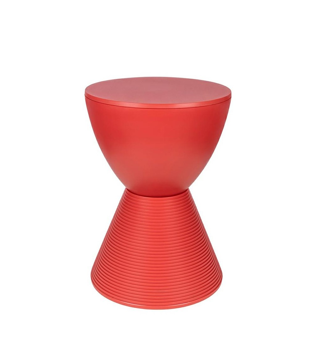 Stołek TAMBURO pastelowy koralowy - polipropylen