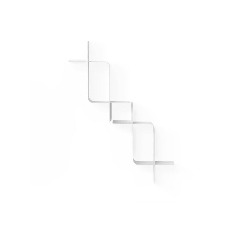 UMBRA zestaw 2 półek ściennych MONTAGE    biały