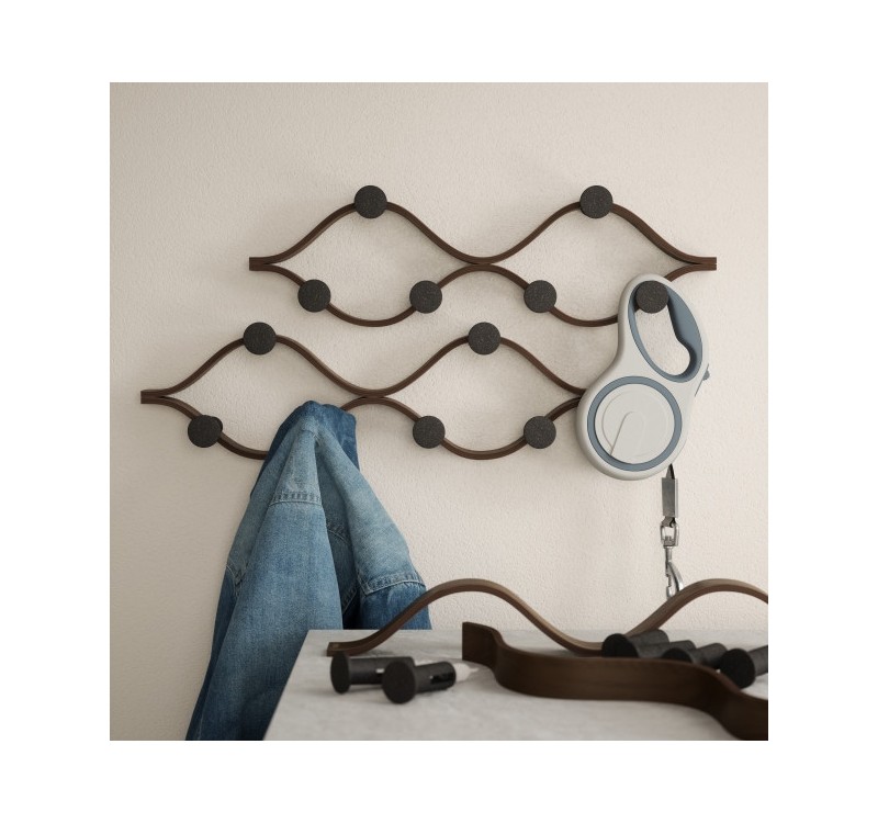 UMBRA wieszak MONTAGE 6 brązowy