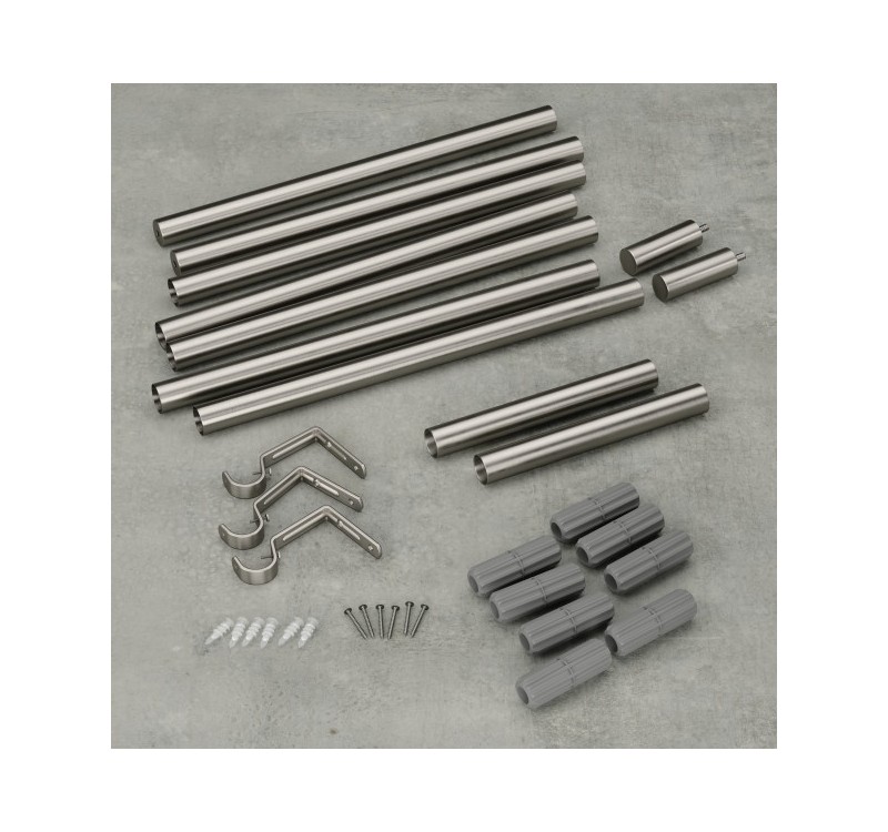 UMBRA karnisz ZEN 163 - 325 cm srebrny