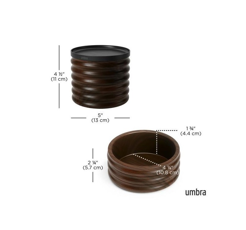UMBRA organizer na biżuterię TESORA       czarny / brązowy