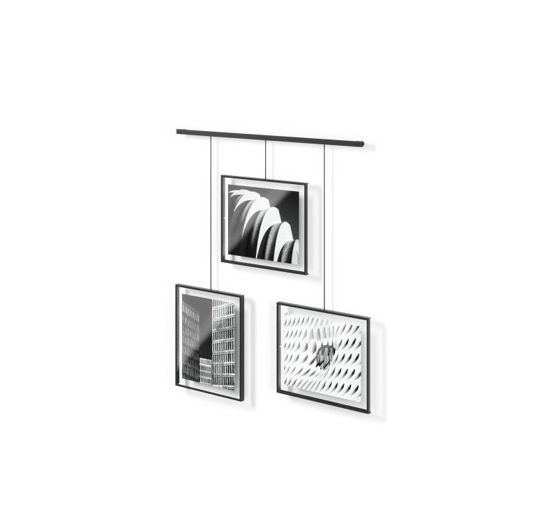 UMBRA zestaw 3 ramek do zdjęć EXHIBIT     8-10 cm czarny