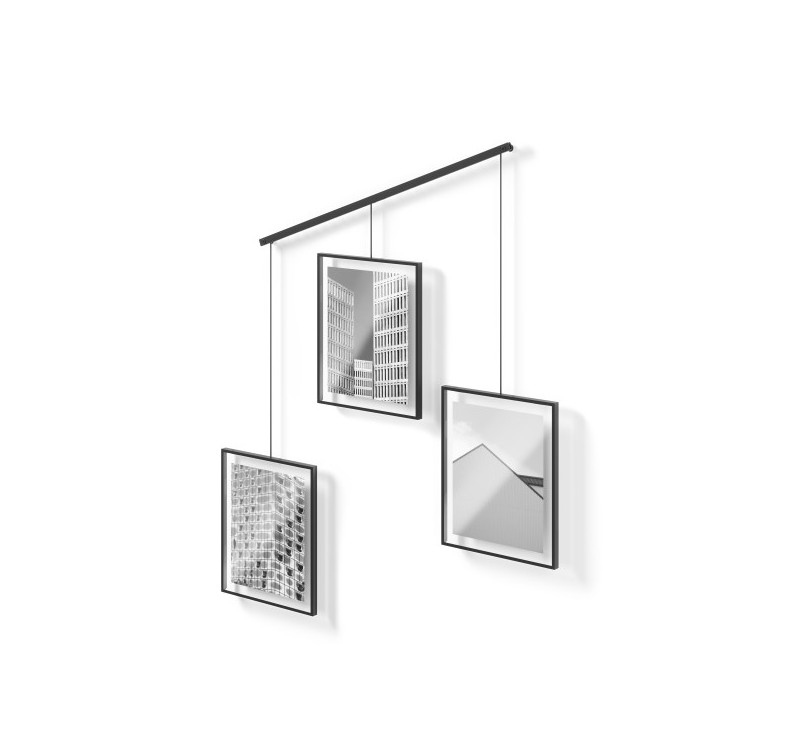 UMBRA zestaw 3 ramek do zdjęć EXHIBIT     8-10 cm czarny